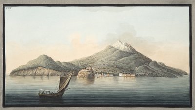 View of the Island of Ischia from the sea, Plate XXX, from 